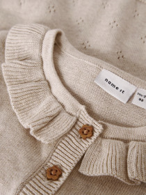 NAME IT Strik Cardigan Diame Peyote Melange